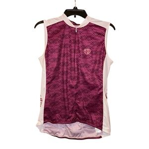 Pearl Izumi Select Women’s Cycling Jersey Sleeveless Tattoo Purple White Size XL